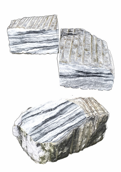 Marble blocks