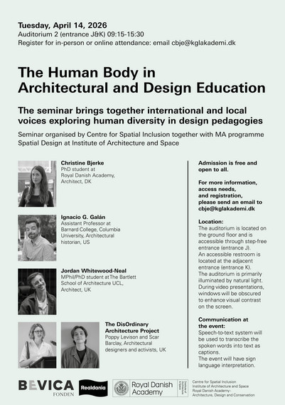 Poster for event - details written on light green background
