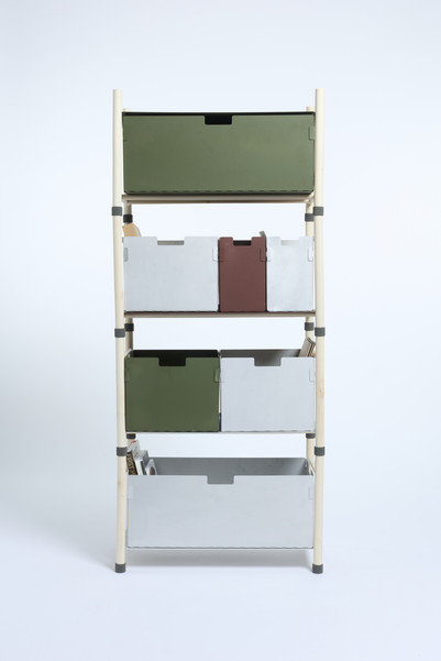 Traveller Shelf in different setting 