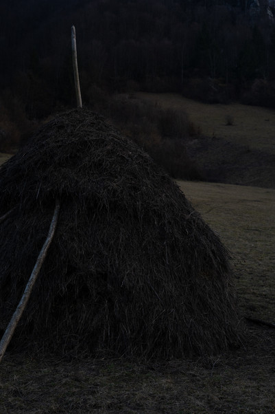 Haystack and Grass fields