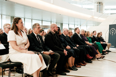 Publikum sidder samlet ved en ceremoni for Undervisningsprisen.