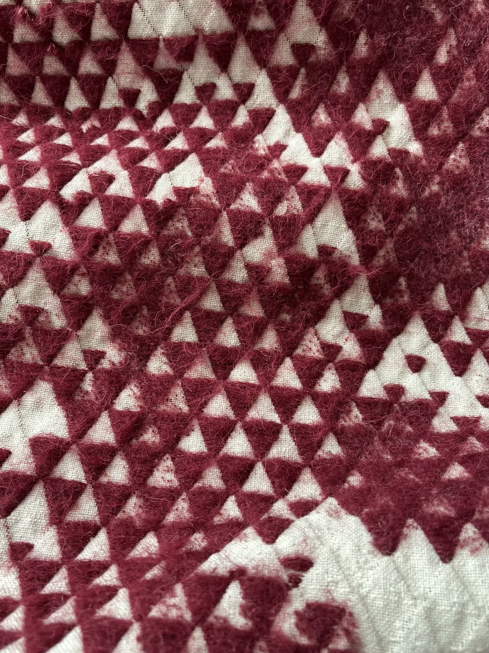 Textile sample: woven and damaged