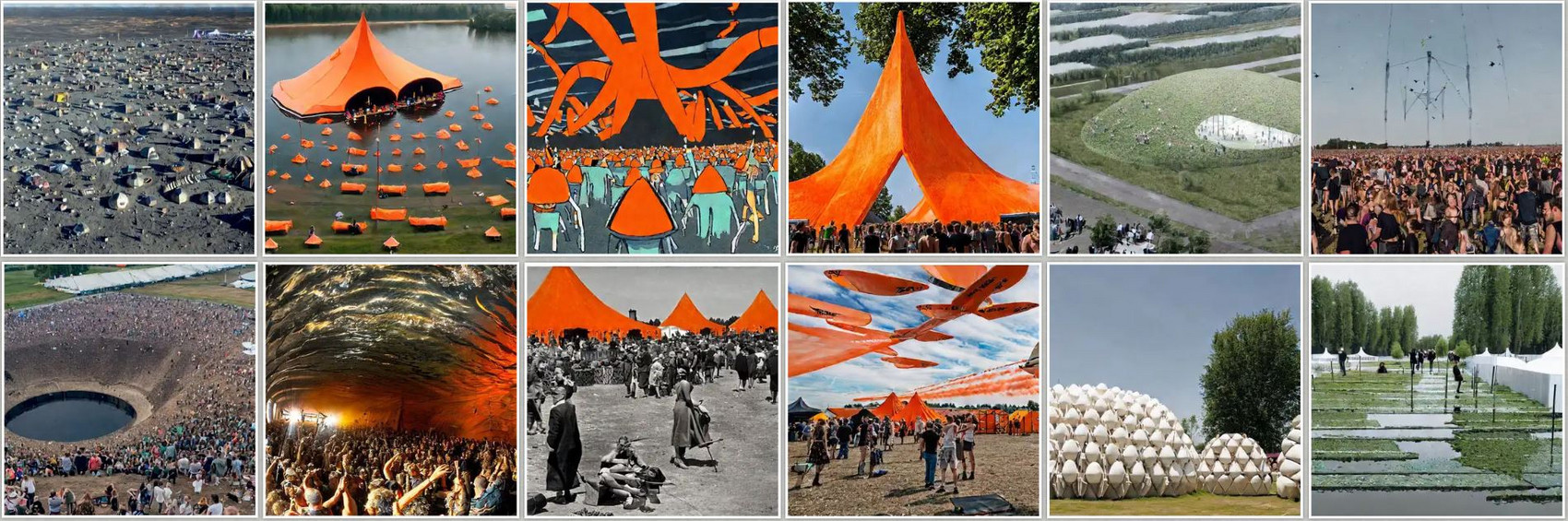Collage: Roskilde Festival projeter