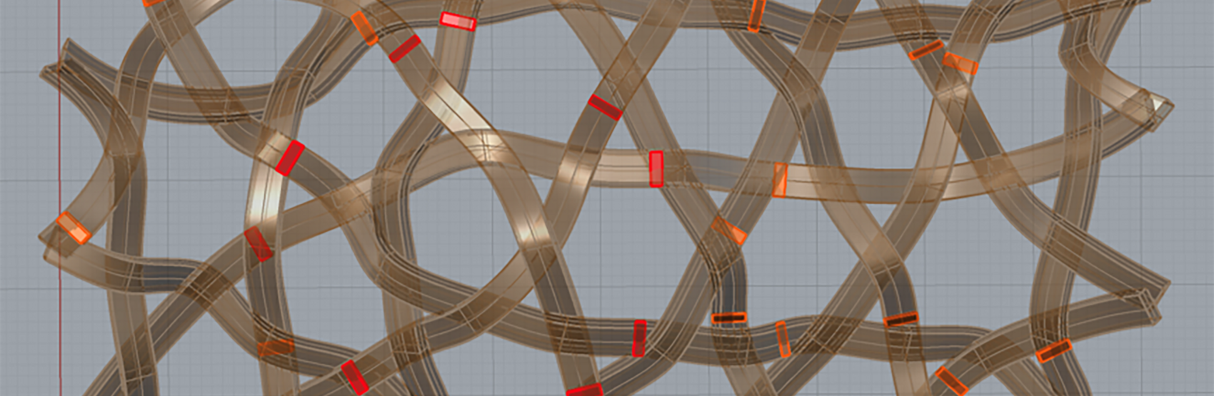 Kagome architectures - weaved structure closeup