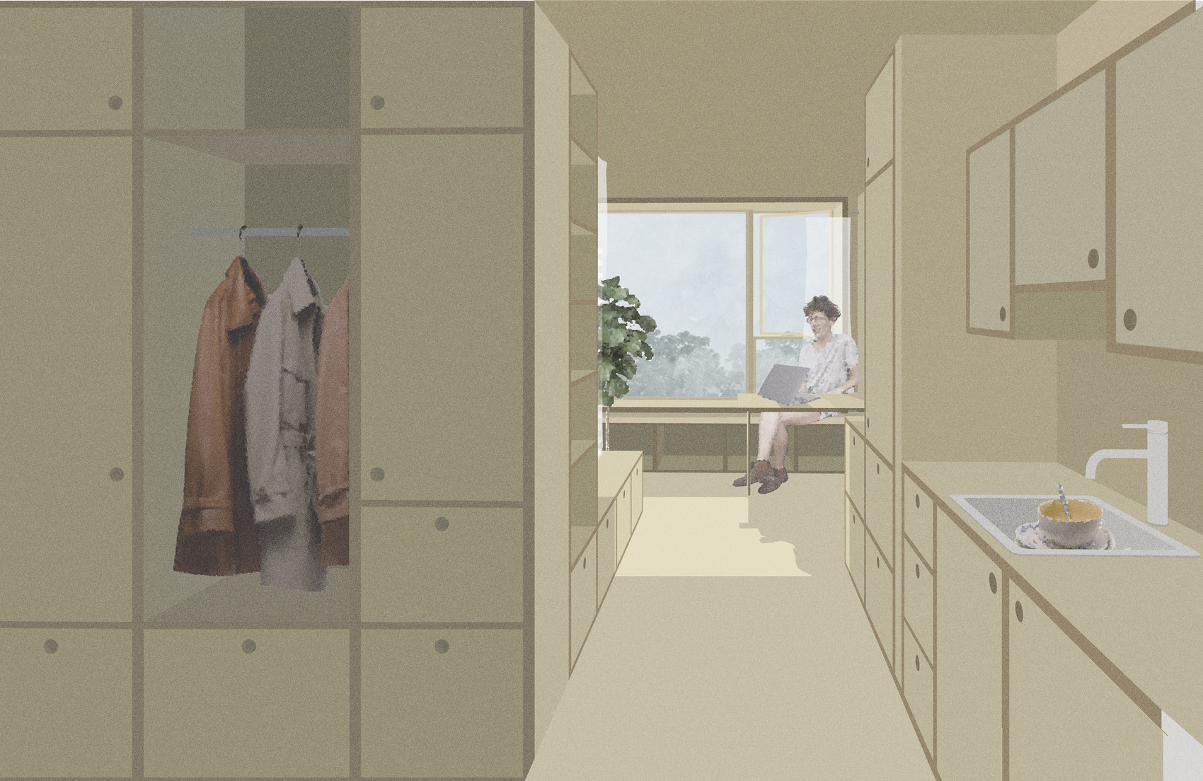 Interior perspective