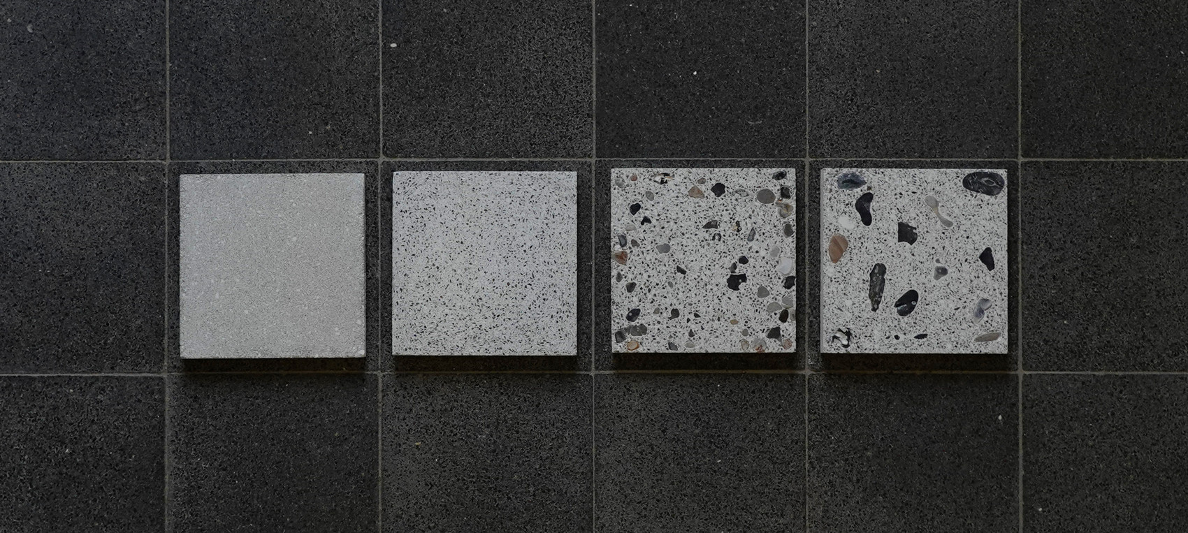 Terrazzo af sten fra anlægget
