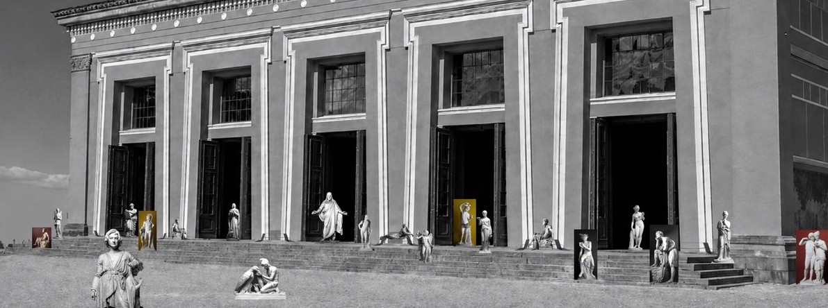 OPEN DOORS . OPEN ARMS .  THE PROJECTS INTENTION . MOVING THE ENTRANCE TO THE FRONT FACADE . FREE ENTRANCE TO FOYER .  PORTIKUS  .  SPATIAL DESIGN CONCEPT . BY JOSEFINE HELL . 2026